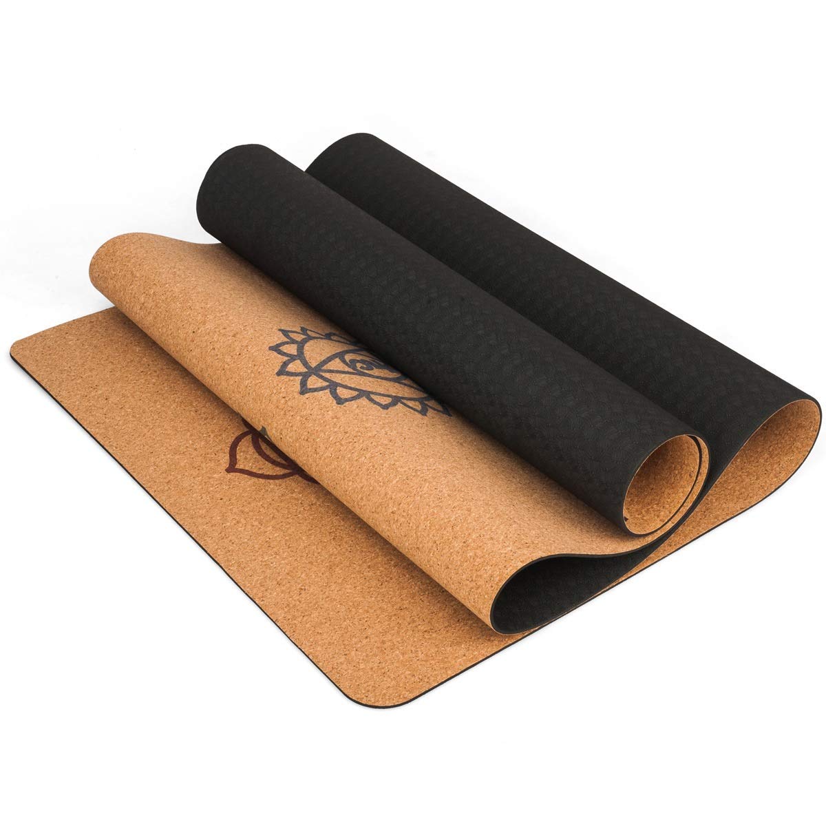 Anti-slip Gym Mat Natural Cork Rubber The Best Yoga Mat 