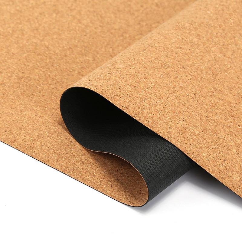 OEM Chakra Alignment Sweatproof Yoga Mat Cork Rubber Material 