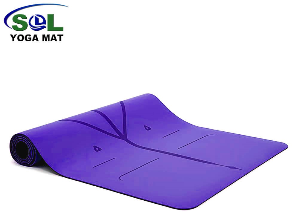 OEM Custom Printed Natural Rubber Eco Friendly PU Surface Yoga Mat