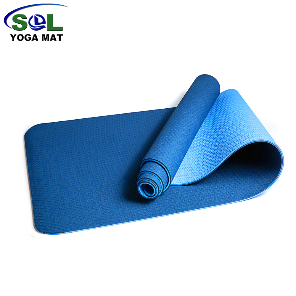 SOL Wholesale GYM rubber Anti-slip eco friendly hot high quality flooring TPE yoga mat