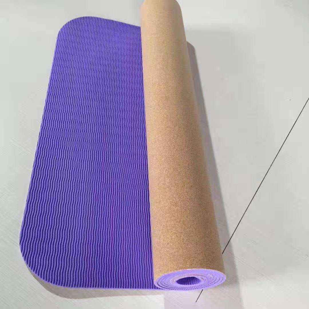 Ecofriendly Cork Surface Recycle TPE Yoga Mat Buy Yoga mat, TPE yoga