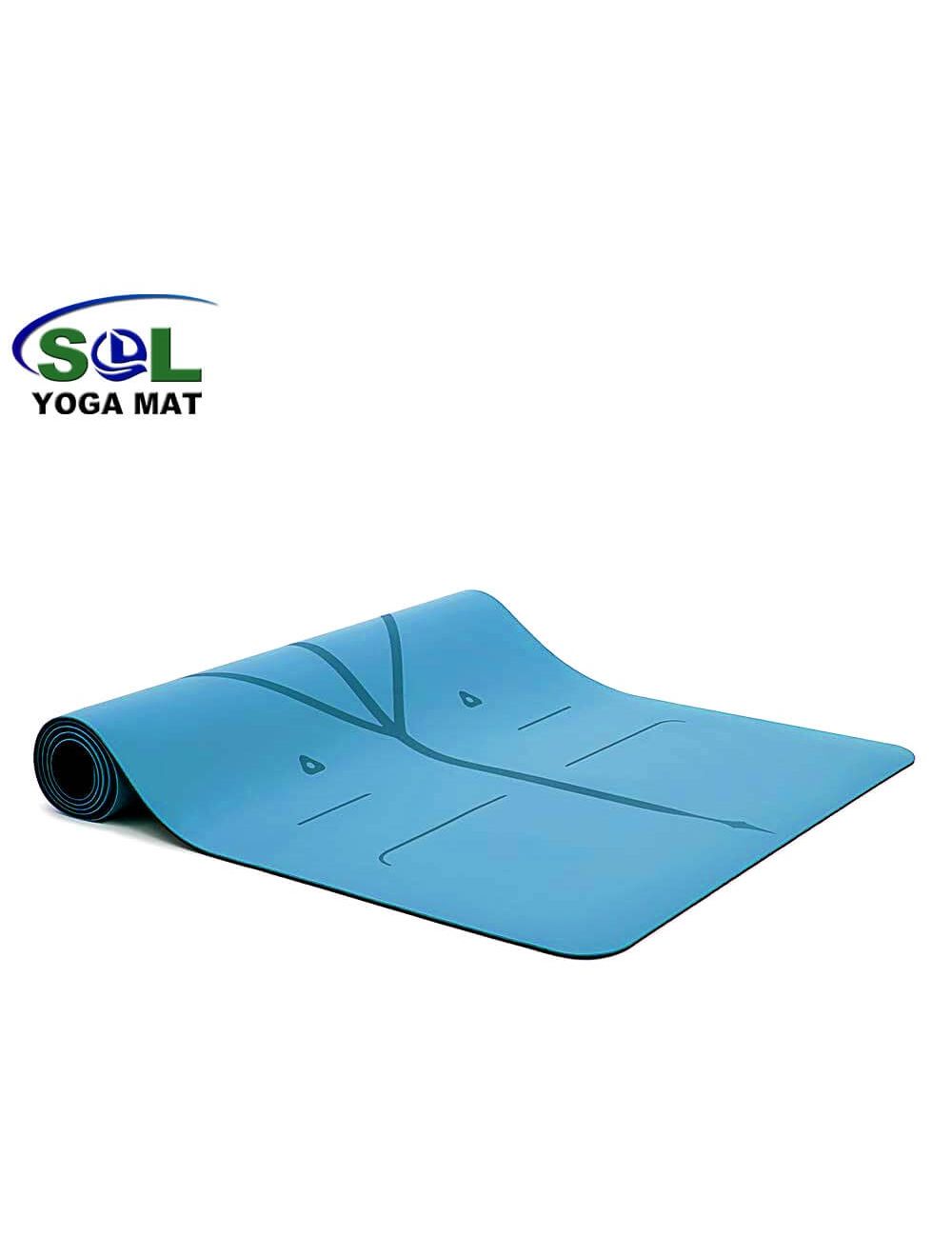 4mm Non Slip PU surface Natural Rubber yoga mat
