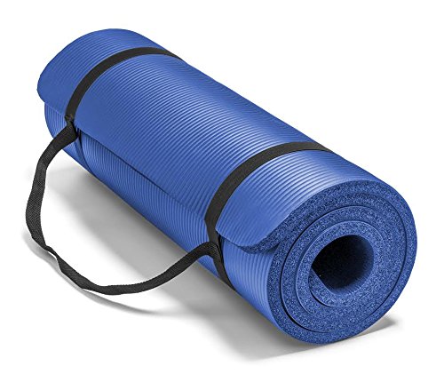 Non Slip Fitness Exercise Mat with Carrying Strap Workout Mat NBR Yoga Mat